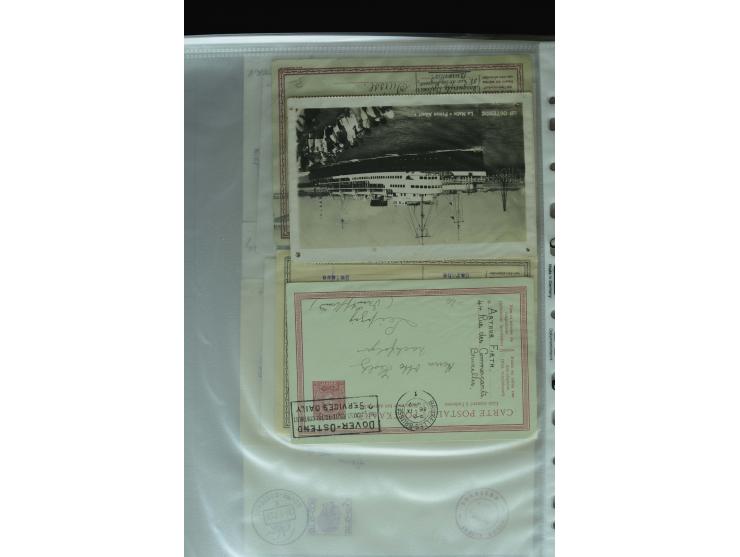 1626/1930, umfangreiche Sammlung "Transatlantik-Schiffspost" (inkl. etwas Europäische Schiffspost) mit über 150 Briefen und K