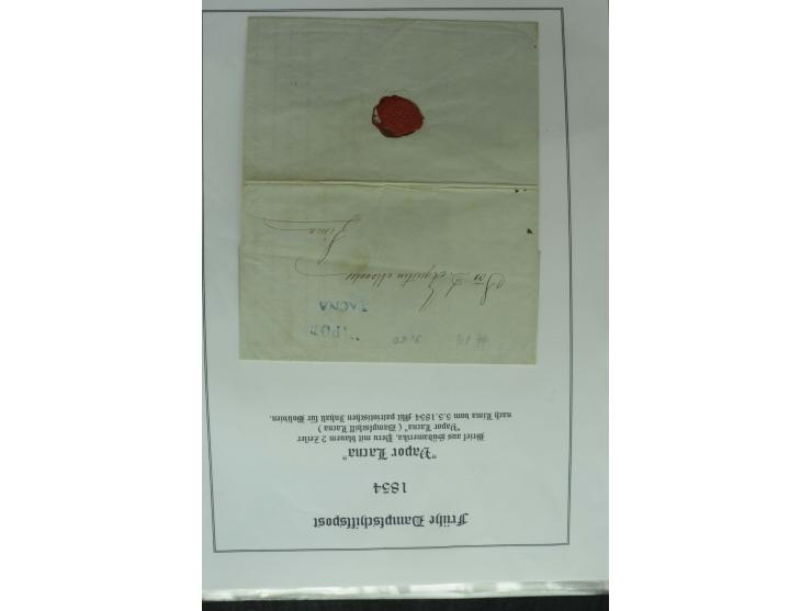 1626/1930, umfangreiche Sammlung "Transatlantik-Schiffspost" (inkl. etwas Europäische Schiffspost) mit über 150 Briefen und K