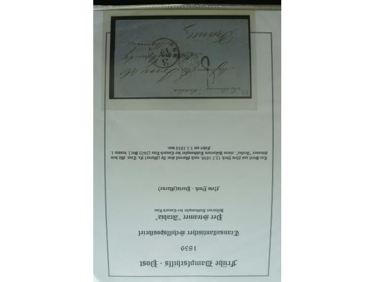 1626/1930, umfangreiche Sammlung "Transatlantik-Schiffspost" (inkl. etwas Europäische Schiffspost) mit über 150 Briefen und K