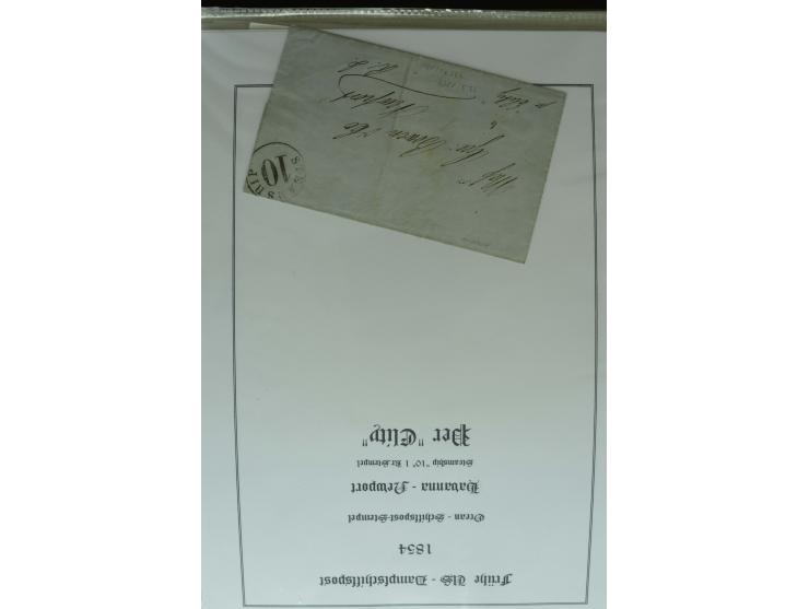 1626/1930, umfangreiche Sammlung "Transatlantik-Schiffspost" (inkl. etwas Europäische Schiffspost) mit über 150 Briefen und K