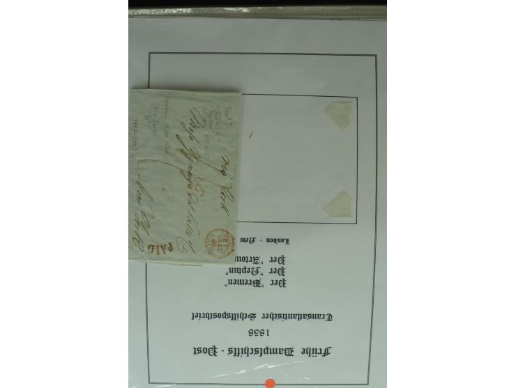 1626/1930, umfangreiche Sammlung "Transatlantik-Schiffspost" (inkl. etwas Europäische Schiffspost) mit über 150 Briefen und K