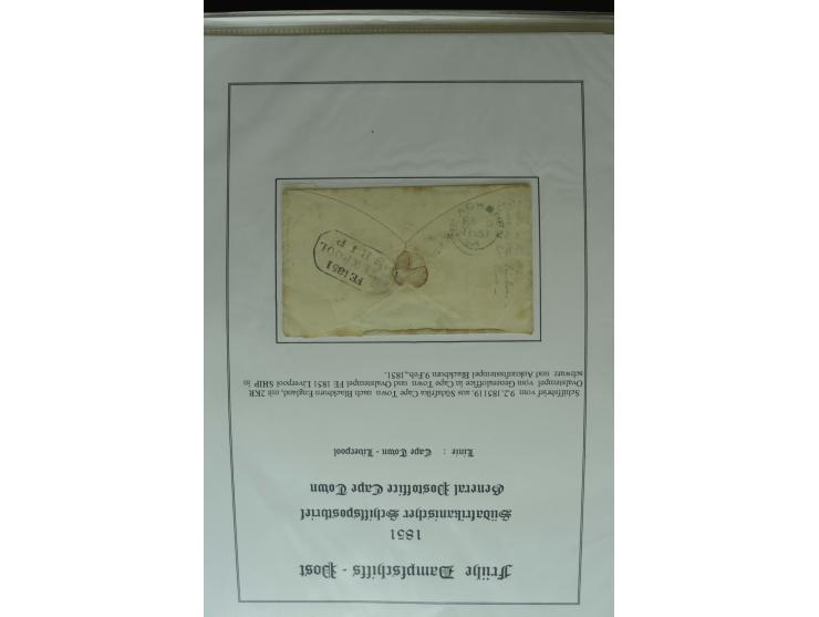 1626/1930, umfangreiche Sammlung "Transatlantik-Schiffspost" (inkl. etwas Europäische Schiffspost) mit über 150 Briefen und K