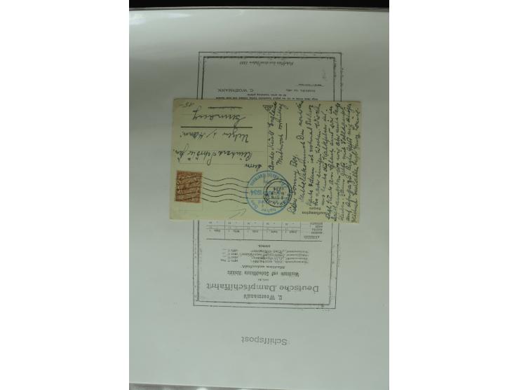 1626/1930, umfangreiche Sammlung "Transatlantik-Schiffspost" (inkl. etwas Europäische Schiffspost) mit über 150 Briefen und K