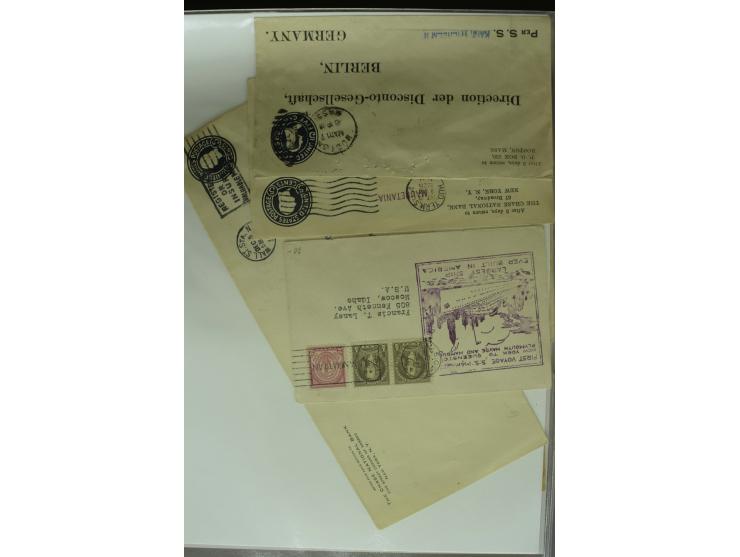1626/1930, umfangreiche Sammlung "Transatlantik-Schiffspost" (inkl. etwas Europäische Schiffspost) mit über 150 Briefen und K