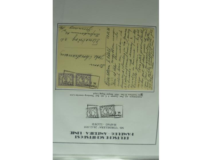 1626/1930, umfangreiche Sammlung "Transatlantik-Schiffspost" (inkl. etwas Europäische Schiffspost) mit über 150 Briefen und K