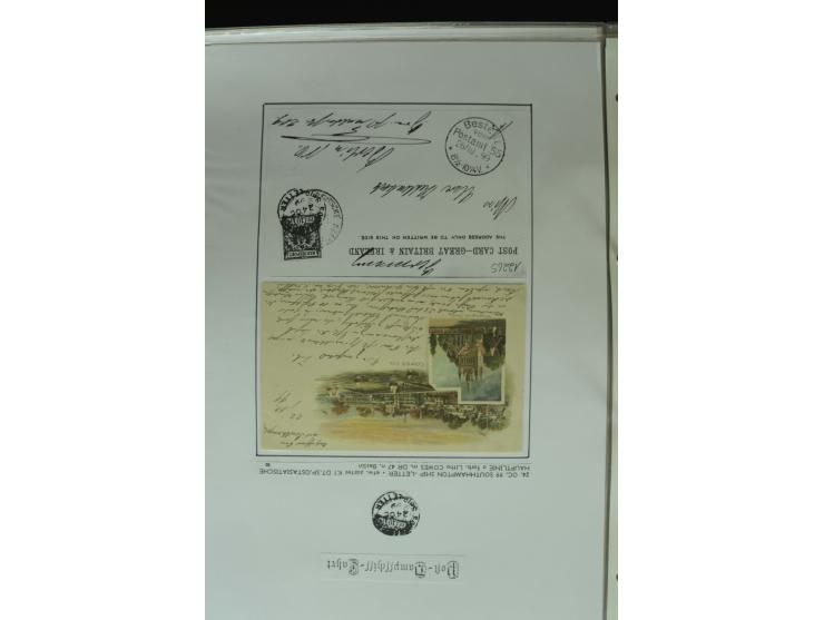 1626/1930, umfangreiche Sammlung "Transatlantik-Schiffspost" (inkl. etwas Europäische Schiffspost) mit über 150 Briefen und K