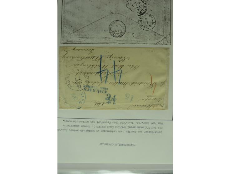 1626/1930, umfangreiche Sammlung "Transatlantik-Schiffspost" (inkl. etwas Europäische Schiffspost) mit über 150 Briefen und K
