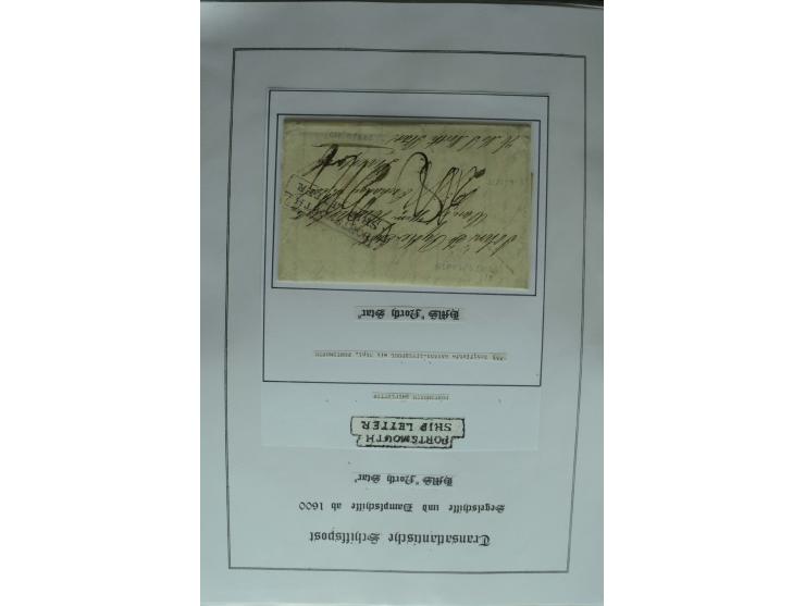 1626/1930, umfangreiche Sammlung "Transatlantik-Schiffspost" (inkl. etwas Europäische Schiffspost) mit über 150 Briefen und K