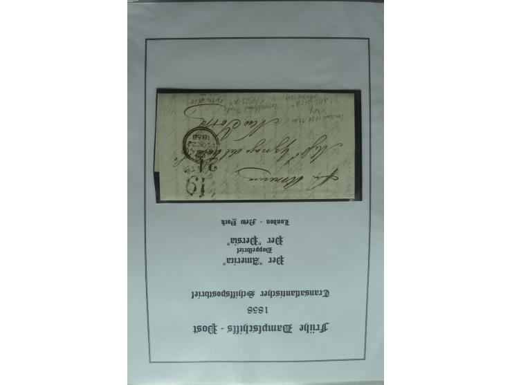1626/1930, umfangreiche Sammlung "Transatlantik-Schiffspost" (inkl. etwas Europäische Schiffspost) mit über 150 Briefen und K