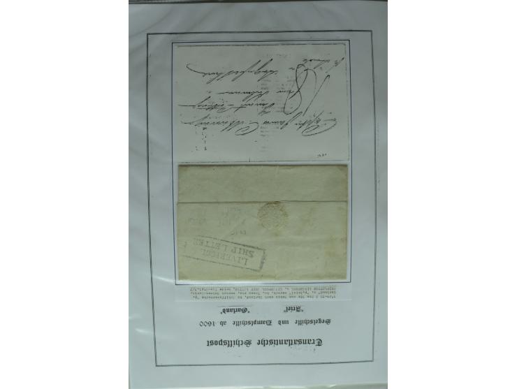 1626/1930, umfangreiche Sammlung "Transatlantik-Schiffspost" (inkl. etwas Europäische Schiffspost) mit über 150 Briefen und K