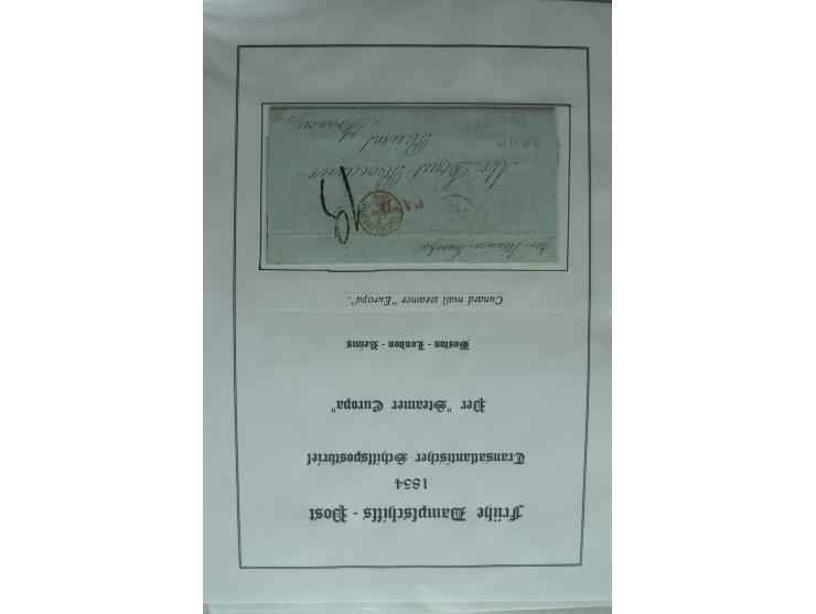 1626/1930, umfangreiche Sammlung "Transatlantik-Schiffspost" (inkl. etwas Europäische Schiffspost) mit über 150 Briefen und K