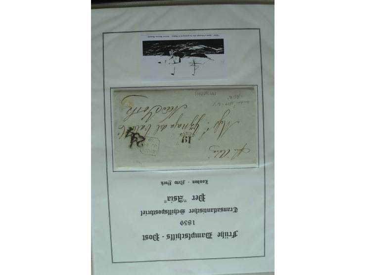 1626/1930, umfangreiche Sammlung "Transatlantik-Schiffspost" (inkl. etwas Europäische Schiffspost) mit über 150 Briefen und K