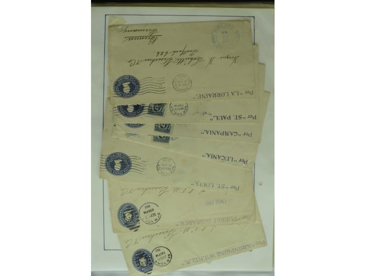 1626/1930, umfangreiche Sammlung "Transatlantik-Schiffspost" (inkl. etwas Europäische Schiffspost) mit über 150 Briefen und K