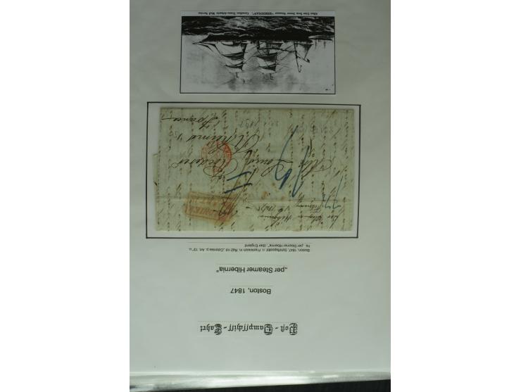 1626/1930, umfangreiche Sammlung "Transatlantik-Schiffspost" (inkl. etwas Europäische Schiffspost) mit über 150 Briefen und K