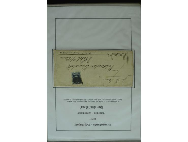 1626/1930, umfangreiche Sammlung "Transatlantik-Schiffspost" (inkl. etwas Europäische Schiffspost) mit über 150 Briefen und K