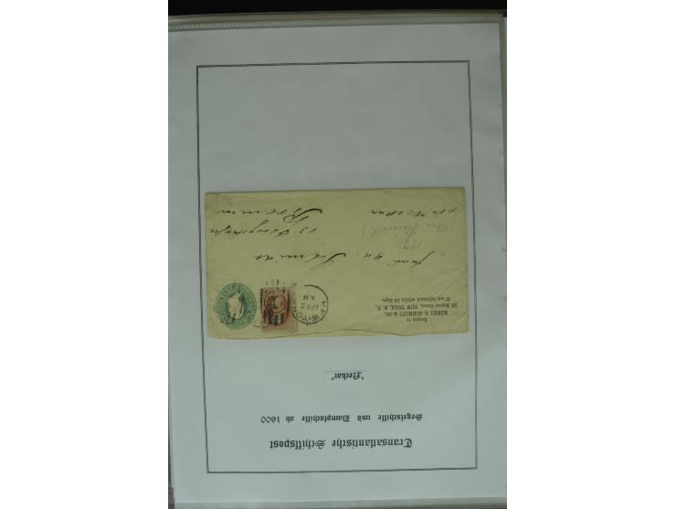 1626/1930, umfangreiche Sammlung "Transatlantik-Schiffspost" (inkl. etwas Europäische Schiffspost) mit über 150 Briefen und K