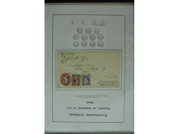 1626/1930, umfangreiche Sammlung "Transatlantik-Schiffspost" (inkl. etwas Europäische Schiffspost) mit über 150 Briefen und K