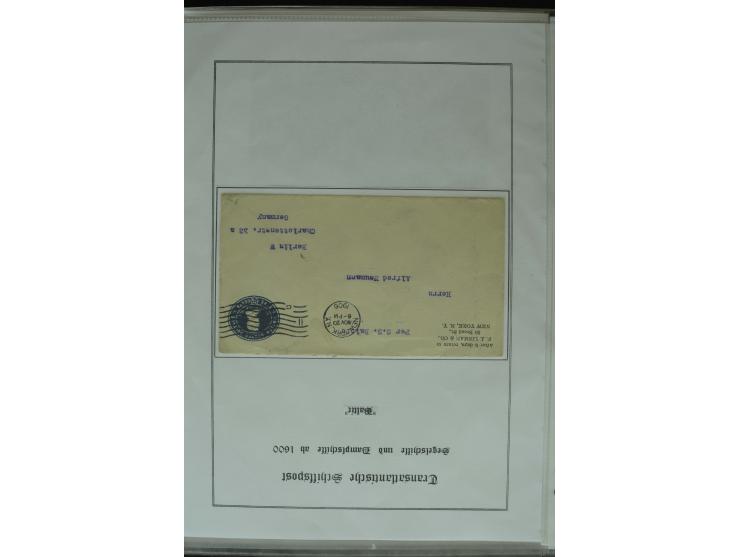 1626/1930, umfangreiche Sammlung "Transatlantik-Schiffspost" (inkl. etwas Europäische Schiffspost) mit über 150 Briefen und K