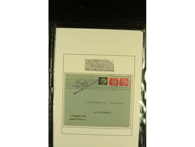 1905/1940, kleine Sammlung "Schiffspost Deutschland - Finnland" mit über 20 Briefen und Karten, am Anfang mit hds. Leitvermer