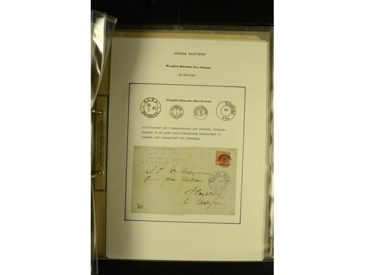 1812/1940 (ca.), umfangreiche Sammlung "Dampfschiffahrt auf der Ost- und Nordsee" mit ca. 240 Briefen und Karten, dabei frühe