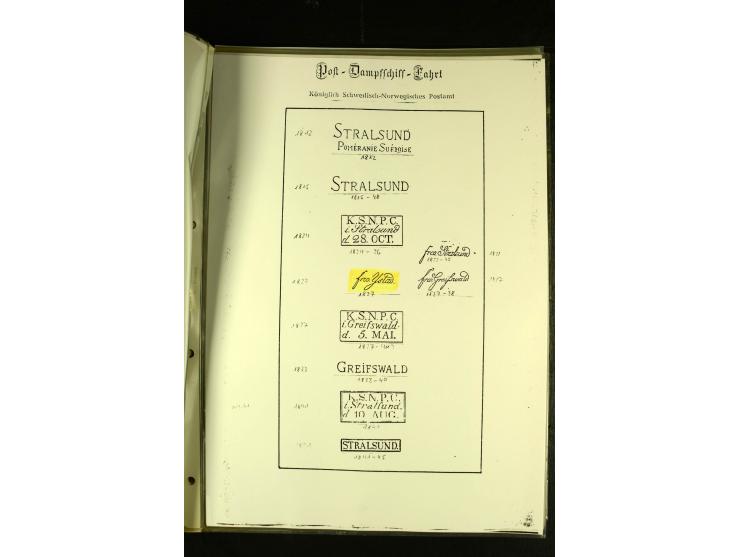 1812/1940 (ca.), umfangreiche Sammlung "Dampfschiffahrt auf der Ost- und Nordsee" mit ca. 240 Briefen und Karten, dabei frühe