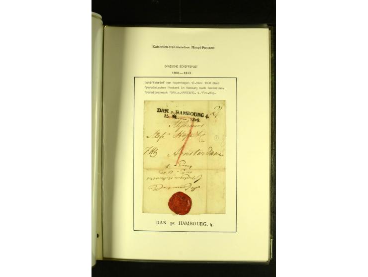 1812/1940 (ca.), umfangreiche Sammlung "Dampfschiffahrt auf der Ost- und Nordsee" mit ca. 240 Briefen und Karten, dabei frühe