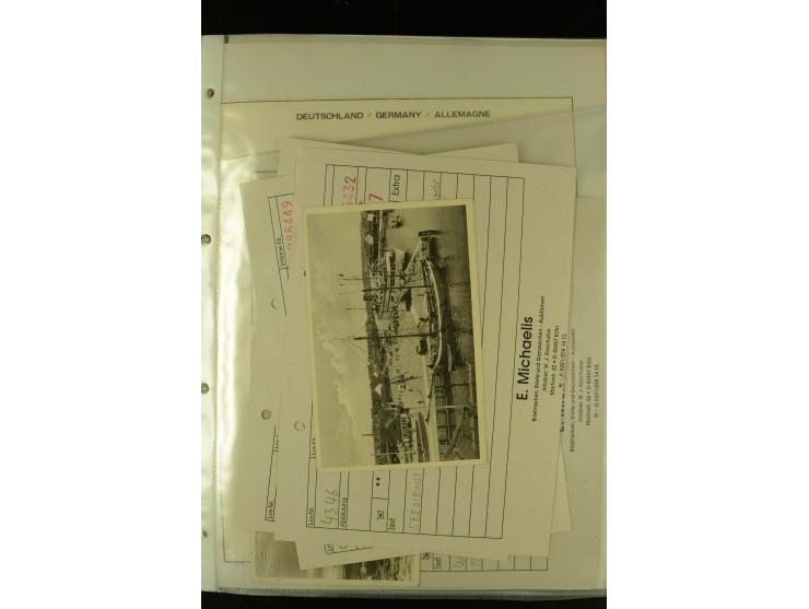 1812/1940 (ca.), umfangreiche Sammlung "Dampfschiffahrt auf der Ost- und Nordsee" mit ca. 240 Briefen und Karten, dabei frühe