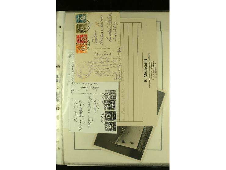 1812/1940 (ca.), umfangreiche Sammlung "Dampfschiffahrt auf der Ost- und Nordsee" mit ca. 240 Briefen und Karten, dabei frühe
