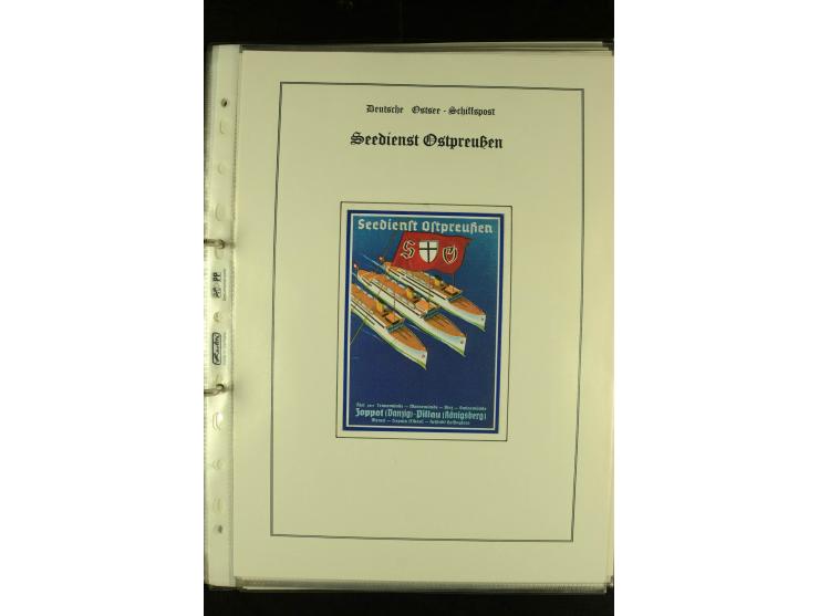 1812/1940 (ca.), umfangreiche Sammlung "Dampfschiffahrt auf der Ost- und Nordsee" mit ca. 240 Briefen und Karten, dabei frühe