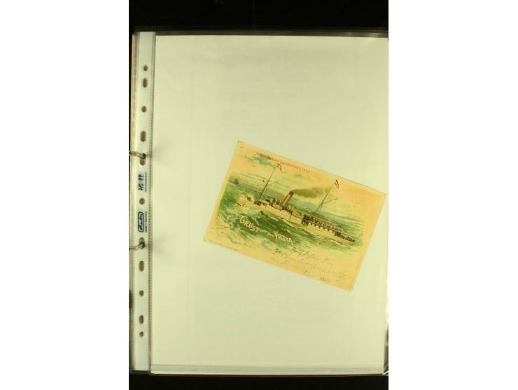 1812/1940 (ca.), umfangreiche Sammlung "Dampfschiffahrt auf der Ost- und Nordsee" mit ca. 240 Briefen und Karten, dabei frühe