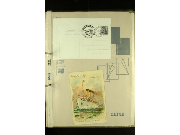 1812/1940 (ca.), umfangreiche Sammlung "Dampfschiffahrt auf der Ost- und Nordsee" mit ca. 240 Briefen und Karten, dabei frühe