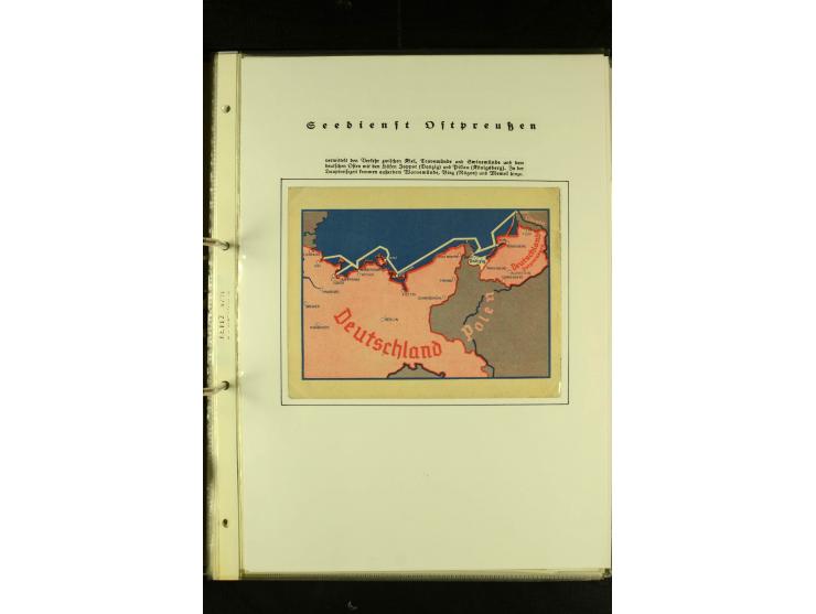 1812/1940 (ca.), umfangreiche Sammlung "Dampfschiffahrt auf der Ost- und Nordsee" mit ca. 240 Briefen und Karten, dabei frühe