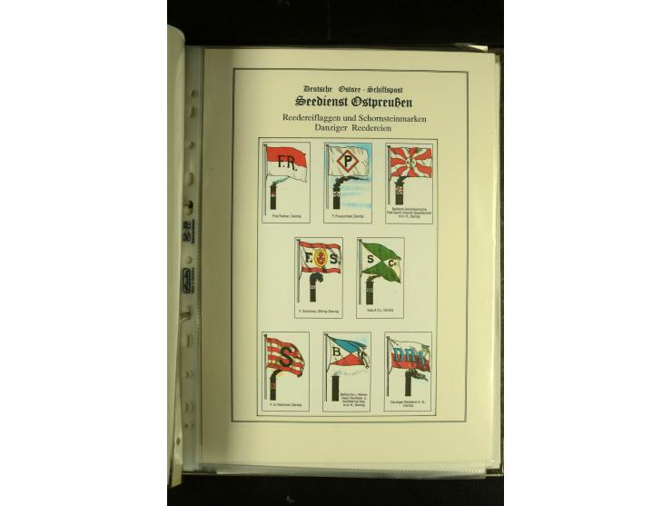 1812/1940 (ca.), umfangreiche Sammlung "Dampfschiffahrt auf der Ost- und Nordsee" mit ca. 240 Briefen und Karten, dabei frühe