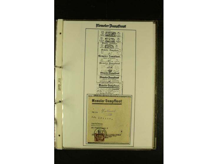1812/1940 (ca.), umfangreiche Sammlung "Dampfschiffahrt auf der Ost- und Nordsee" mit ca. 240 Briefen und Karten, dabei frühe