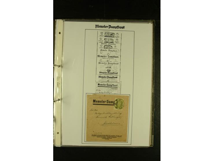 1812/1940 (ca.), umfangreiche Sammlung "Dampfschiffahrt auf der Ost- und Nordsee" mit ca. 240 Briefen und Karten, dabei frühe