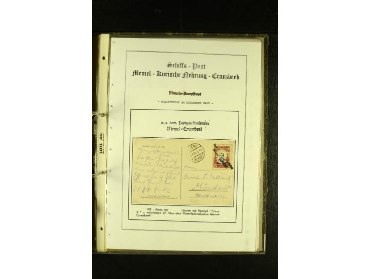1812/1940 (ca.), umfangreiche Sammlung "Dampfschiffahrt auf der Ost- und Nordsee" mit ca. 240 Briefen und Karten, dabei frühe
