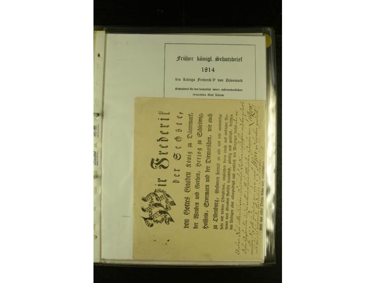 1812/1940 (ca.), umfangreiche Sammlung "Dampfschiffahrt auf der Ost- und Nordsee" mit ca. 240 Briefen und Karten, dabei frühe