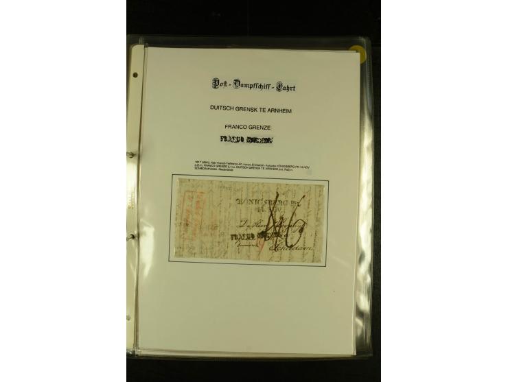 1812/1940 (ca.), umfangreiche Sammlung "Dampfschiffahrt auf der Ost- und Nordsee" mit ca. 240 Briefen und Karten, dabei frühe