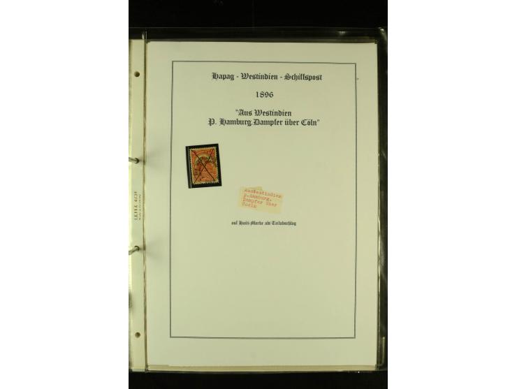 1812/1940 (ca.), umfangreiche Sammlung "Dampfschiffahrt auf der Ost- und Nordsee" mit ca. 240 Briefen und Karten, dabei frühe