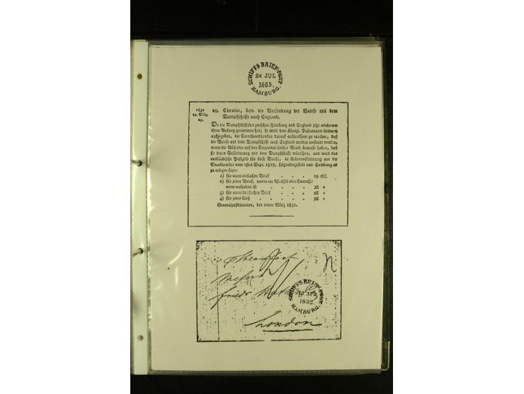 1812/1940 (ca.), umfangreiche Sammlung "Dampfschiffahrt auf der Ost- und Nordsee" mit ca. 240 Briefen und Karten, dabei frühe