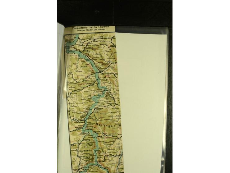 1845/1927, kleine Sammlung "Dampfschiffspost auf der Weser" mit u.a. 2 frühen Faltbriefen mit Leitvermerk "pr. Hermann" und "