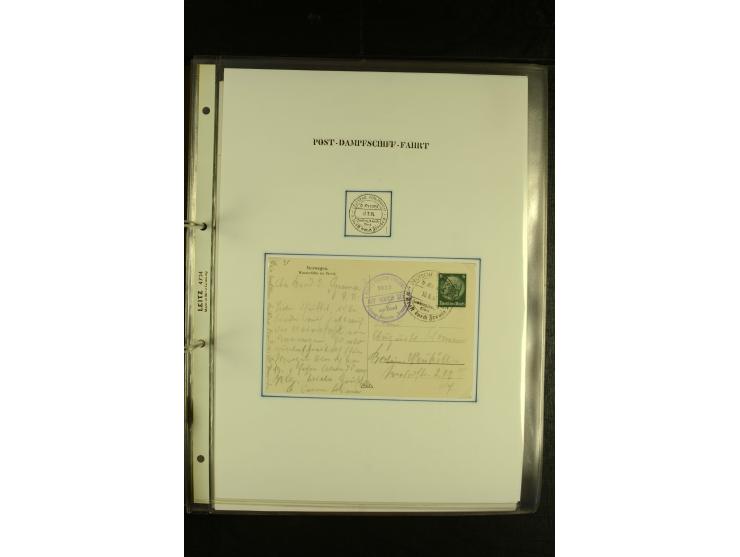 1886/1940 (ca.), interessante Sammlung "Deutsche Seepost" mit fast 100 Briefen und Karten und einigen Briefstücken (u.a. "DSP