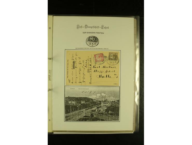 1886/1940 (ca.), interessante Sammlung "Deutsche Seepost" mit fast 100 Briefen und Karten und einigen Briefstücken (u.a. "DSP