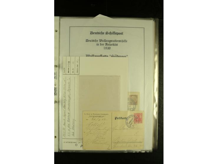 1886/1940 (ca.), interessante Sammlung "Deutsche Seepost" mit fast 100 Briefen und Karten und einigen Briefstücken (u.a. "DSP