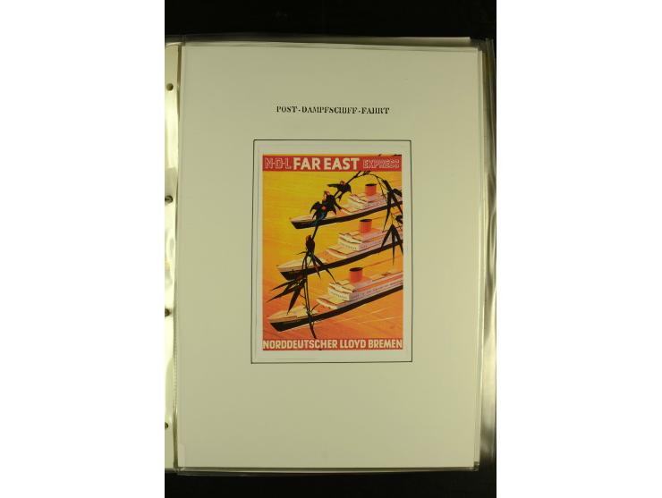 1886/1940 (ca.), interessante Sammlung "Deutsche Seepost" mit fast 100 Briefen und Karten und einigen Briefstücken (u.a. "DSP