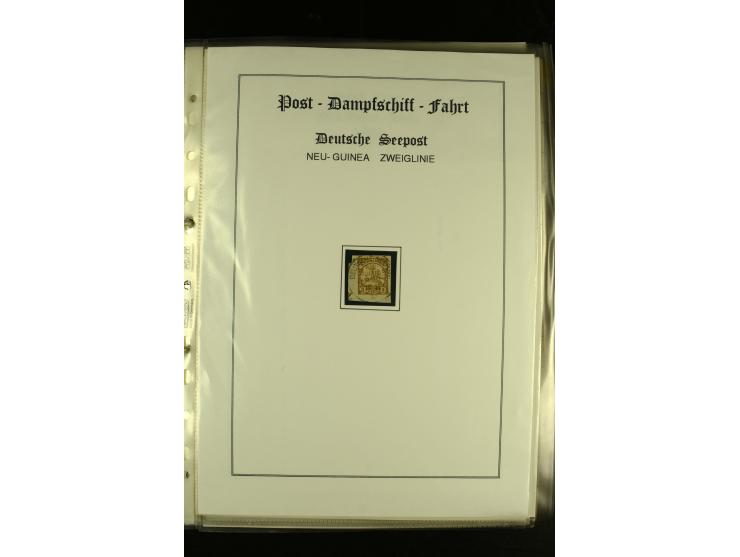 1886/1940 (ca.), interessante Sammlung "Deutsche Seepost" mit fast 100 Briefen und Karten und einigen Briefstücken (u.a. "DSP