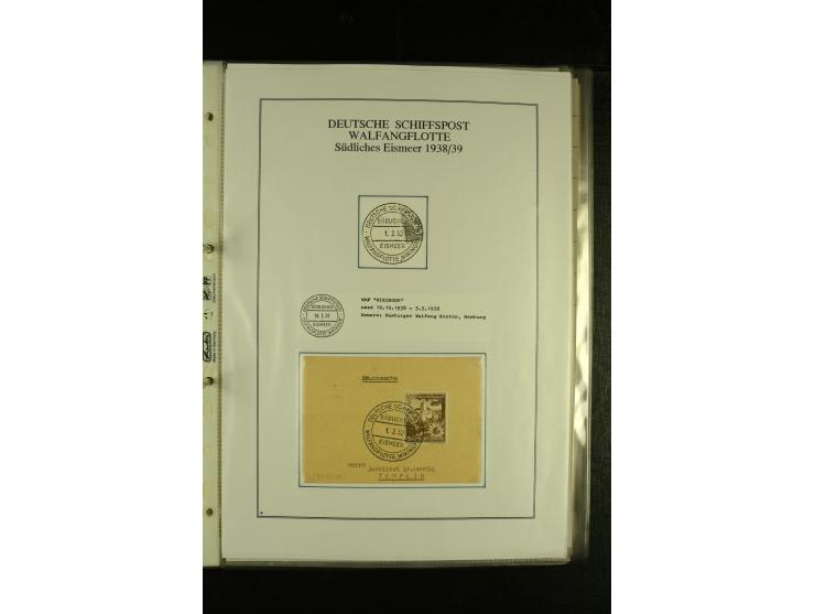 1886/1940 (ca.), interessante Sammlung "Deutsche Seepost" mit fast 100 Briefen und Karten und einigen Briefstücken (u.a. "DSP