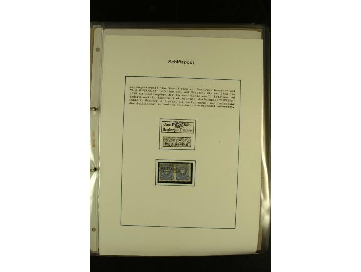 1886/1940 (ca.), interessante Sammlung "Deutsche Seepost" mit fast 100 Briefen und Karten und einigen Briefstücken (u.a. "DSP