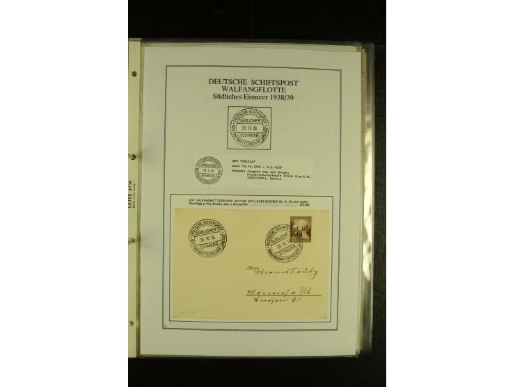 1886/1940 (ca.), interessante Sammlung "Deutsche Seepost" mit fast 100 Briefen und Karten und einigen Briefstücken (u.a. "DSP