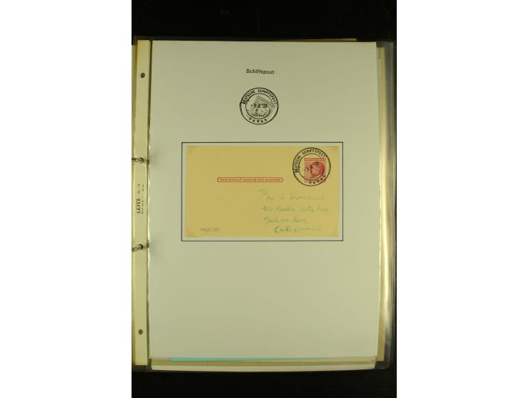 1886/1940 (ca.), interessante Sammlung "Deutsche Seepost" mit fast 100 Briefen und Karten und einigen Briefstücken (u.a. "DSP